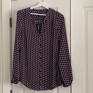 Geometric print blouse